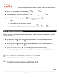 &quot;Manifestation of Disabilities Determination Process for Students With Section 504 Plans&quot; - Georgia (United States), Page 3
