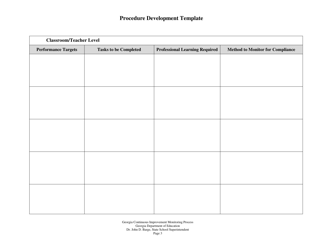 Procedure Development Template - Georgia (United States), Page 3