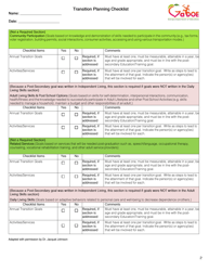 Transition Planning Checklist - Georgia (United States), Page 2