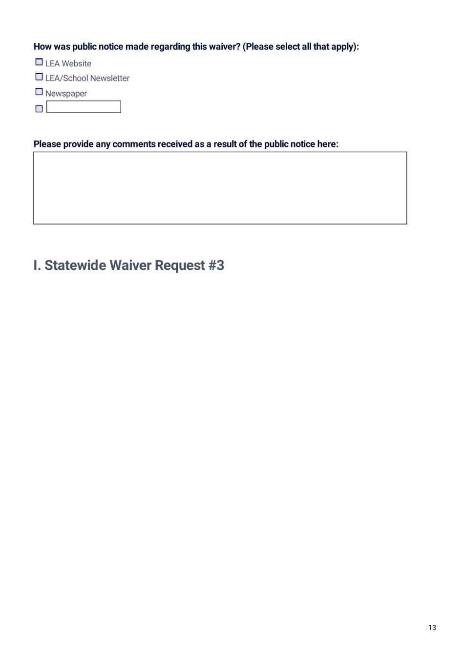 Ed-Flex Waiver Application - Georgia (United States), Page 13
