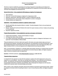 Form DHS6009 Request for Accommodation (Confidential) - Hawaii, Page 2