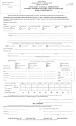 Form DOT4-005 &quot;Application to Operate or Transport Oversize and/or Overweight Vehicles and Loads Over State Highways&quot; - Hawaii