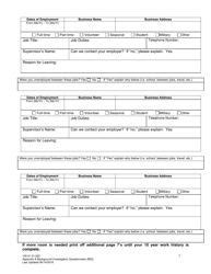 Appendix A Background Investigation Questionnaire - Idaho, Page 7