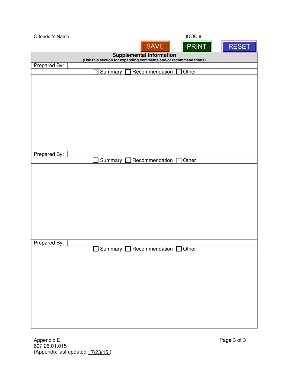 Appendix E Capp Rider Review and Recommendations Form - Idaho, Page 3