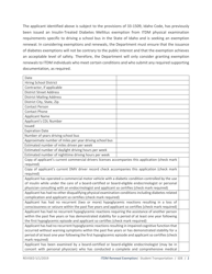 Application for Renewal Exemption From Insulin-Treated Diabetes Mellitus Regulations - Idaho, Page 2