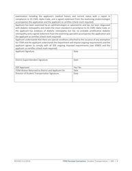 Application for Renewal Exemption From Insulin-Treated Diabetes Mellitus Regulations - Idaho, Page 3