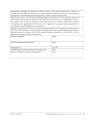 Application for Initial Exemption From Insulin-Treated Diabetes Mellitus Regulations - Idaho, Page 3