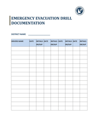 Document preview: Emergency Evacuation Drill Documentation - Idaho