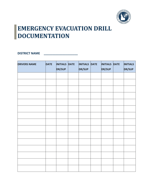 Emergency Evacuation Drill Documentation - Idaho