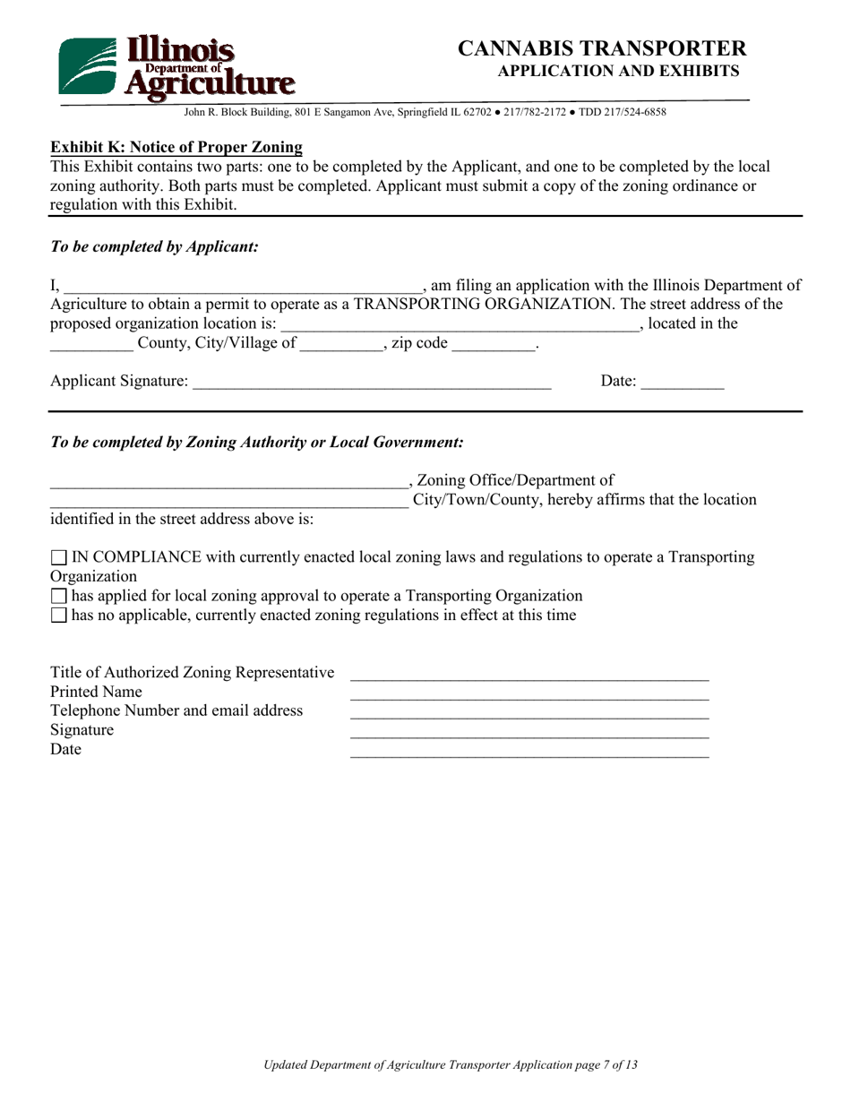Cannabis Transporter Application and Exhibits - Illinois, Page 7