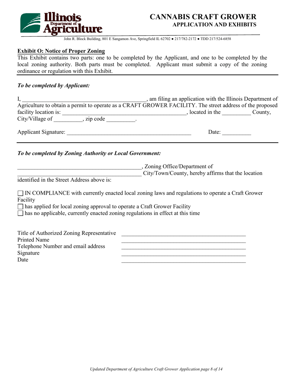 Cannabis Craft Grower Application and Exhibits - Illinois, Page 8