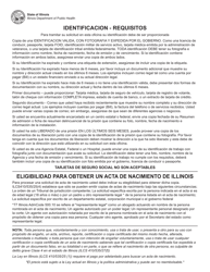 Formulario VR180 Solicitud De Acta De Nacimiento De Illinois - Illinois (Spanish), Page 2