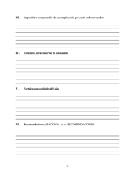 Formulario CFS151-C/S Resumen De La Revision De Colocacion - Illinois (Spanish), Page 2