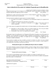 Formulario CFS250-A/S Auto-evaluacion De Proveedor De Cuidados Preparado Para La Reunificacion - Illinois (Spanish), Page 2
