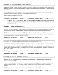 Formulario CFS452-A/S Reconocimiento De Cumplimiento - Parte 402 Reglamentos De Licenciamiento Para Hogares De Crianza Temporal - Illinois (Spanish), Page 2