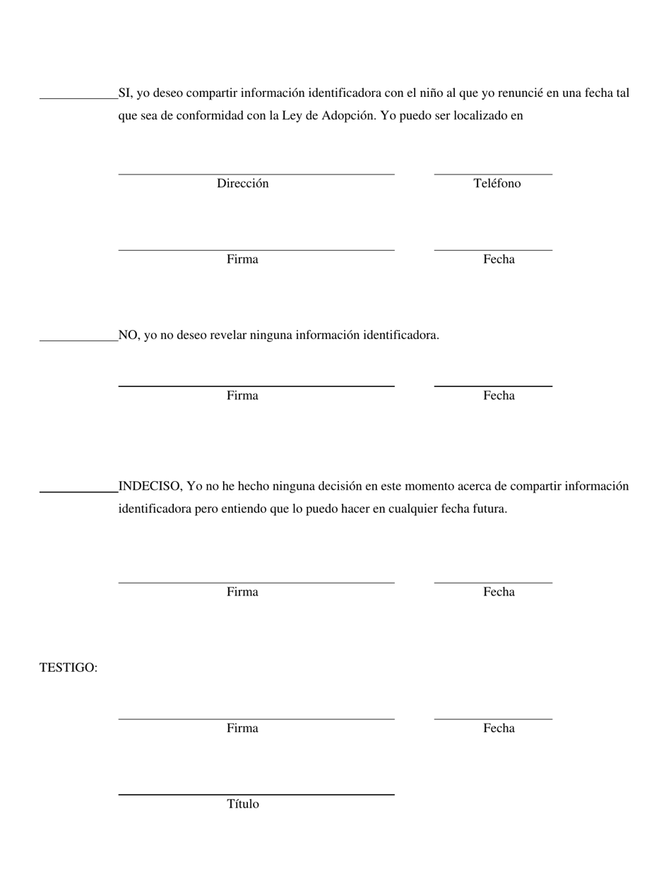 Formulario CFS467 / S Declaracion De Intencion - Illinois (Spanish), Page 2
