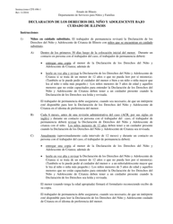 Document preview: Formulario CFS496-1/S Declaracion De Los Derechos Del Nino Y Adolescente De Crianza De Illinois - Illinois (Spanish)
