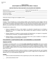 Document preview: Formulario CFS578-2/S Guia De Practica Para Una Nueva Colocacion Con Parientes - Illinois (Spanish)