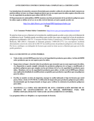 Formulario CFS583-B/S Certificacion De Inspeccion Para Productos Peligrosos Para Ninos - Illinois (Spanish), Page 2