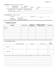 Formulario CFS597 R/S Solicitud De Licencia Para Hogar De Familia De Crianza Temporal Para Familiares Que Cuidan Ninos - Illinois (Spanish), Page 2