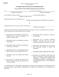 Document preview: Formulario CFS440-7/S Autorizacion Para Revelar Informacion - Evaluacion Y/O Tratamiento Por Abuso De Sustancias - Illinois (Spanish)