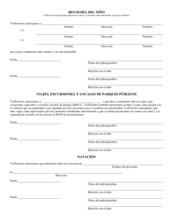 Formulario CFS593/S Consentimiento Para Proveedores De Cuidado Diurno - Illinois (Spanish), Page 2
