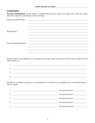 Formulario CFS685/S Plan De Supervision Para Nino De Crianza - Illinois (Spanish), Page 3