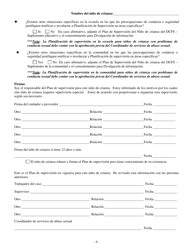 Formulario CFS685/S Plan De Supervision Para Nino De Crianza - Illinois (Spanish), Page 4