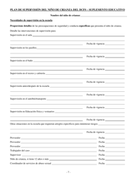 Formulario CFS685/S Plan De Supervision Para Nino De Crianza - Illinois (Spanish), Page 7