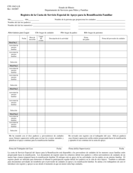 Document preview: Formulario CFS1042-L/S Registro De La Cuota De Servicio Especial De Apoyo Para La Reunificacion Familiar - Illinois (Spanish)