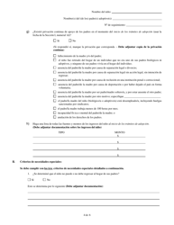 Formulario CFS1800 A-1/S Calificacion Para Asistencia De Adopcion Para Ninos Que No Estan Bajo La Responsabilidad Legal Del Departamento De Servicios Para Ninos Y Familias De Illinois - Illinois (Spanish), Page 4