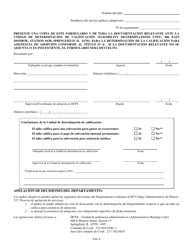 Formulario CFS1800 A-1/S Calificacion Para Asistencia De Adopcion Para Ninos Que No Estan Bajo La Responsabilidad Legal Del Departamento De Servicios Para Ninos Y Familias De Illinois - Illinois (Spanish), Page 6