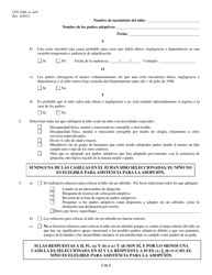 Formulario CFS1800-A-A/S Determinacion De Elegibilidad Para Asistencia Para La Adopcion - Illinois (Spanish), Page 2