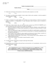 Formulario CFS1800-A-G/S Determinacion De Elegibilidad Para Tutela Legal Subvencionada - Illinois (Spanish), Page 2