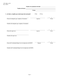 Formulario CFS1800-A-G/S Determinacion De Elegibilidad Para Tutela Legal Subvencionada - Illinois (Spanish), Page 3