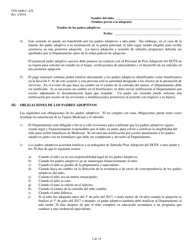 Formulario CFS1800-C-A/S Acuerdo De Asistencia Para La Adopcion - Illinois (Spanish), Page 2