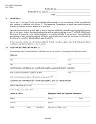 Formulario CFS1800-C-G/S INTERIM Acuerdo De Tutela Legal Subvencionada Provisional - Illinois (Spanish), Page 11