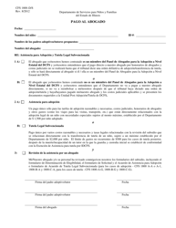 Document preview: Formulario CFS1800-D/S Pago Al Abogado - Illinois (Spanish)