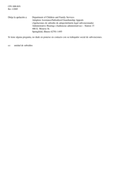 Formulario CFS1800-H/S &quot;Cancelacion Del Subsidio De Adopcion/Tutela Legal&quot; - Illinois (Spanish), Page 2
