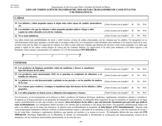 Formulario CFS2025/S Lista De Verificacion De Seguridad Del Hogar Para Trabajadores De Casos Intactos Y De Permanencia - Illinois (Spanish), Page 9