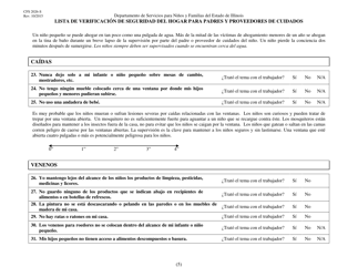 Formulario CFS2026-S Lista De Verificacion De Seguridad Del Hogar Para Padres Y Proveedores De Cuidados - Illinois (Spanish), Page 5
