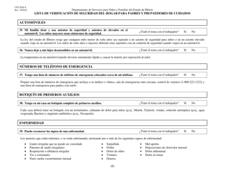 Formulario CFS2026-S Lista De Verificacion De Seguridad Del Hogar Para Padres Y Proveedores De Cuidados - Illinois (Spanish), Page 8