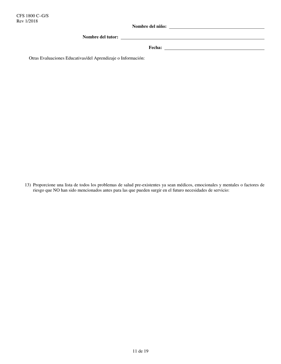 Formulario CFS1800 C-G / S Acuerdo De Tutela Legal Subvencionada - Illinois (Spanish), Page 11