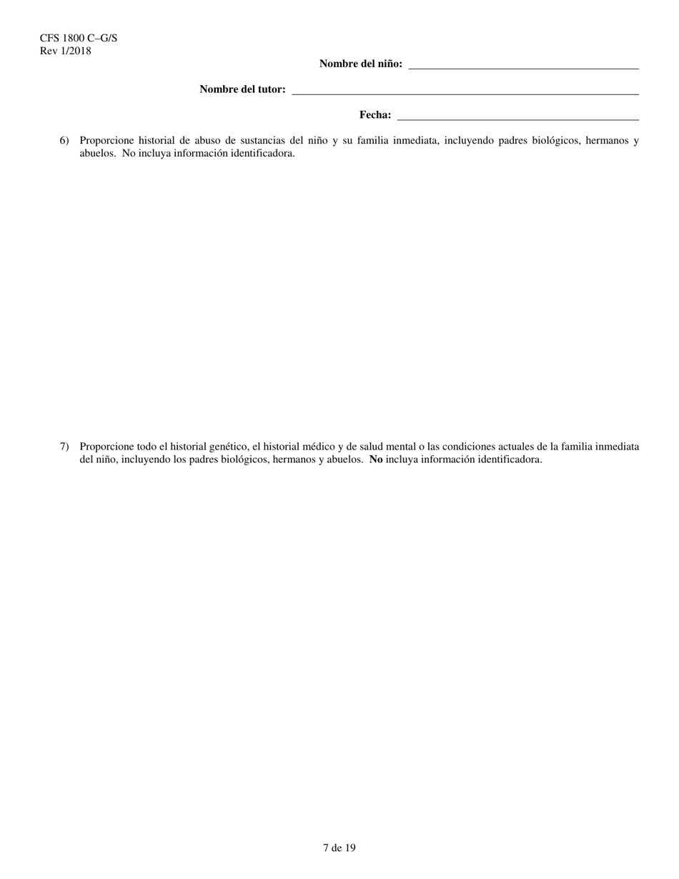 Formulario CFS1800 C-G / S Acuerdo De Tutela Legal Subvencionada - Illinois (Spanish), Page 7
