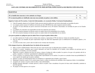 Formulario CFS2027/S Lista De Control De Seguridad En El Hogar Para Especialistas De Proteccion Infantil - Illinois (Spanish), Page 10