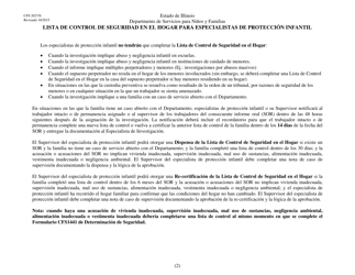 Formulario CFS2027/S Lista De Control De Seguridad En El Hogar Para Especialistas De Proteccion Infantil - Illinois (Spanish), Page 2