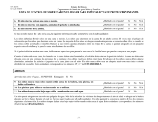 Formulario CFS2027/S Lista De Control De Seguridad En El Hogar Para Especialistas De Proteccion Infantil - Illinois (Spanish), Page 7