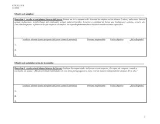 Formulario CFS2032-1/S Plan De Transicion Orientado a Los Jovenes - Illinois (Spanish), Page 3