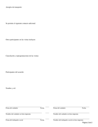 Formulario CFS1800-SC/S Acuerdo De Contacto Entre Hermanos Post Permanencia - Illinois (Spanish), Page 2