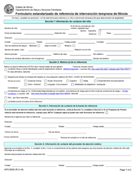 Formulario HFS650S Formulario Estandarizado De Referencia De Intervencion Temprana De Illinois - Illinois (Spanish)